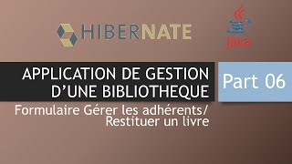 [6] APPLICATION DE GESTION D'UNE BIBLIOTHÈQUE EN JAVA/HIBERNATE -  FORMULAIRE GÉRER LES ADHÉRENTS screenshot 5