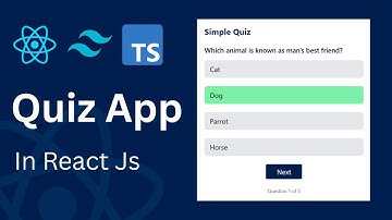 Build a React Quiz App with Tailwind CSS – Beginner React Project Tutorial