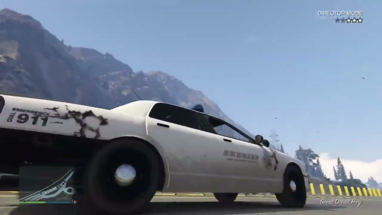 GTA 5: God Mode vs Entire Police Force (Highway War) #gta  