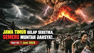 Semeru Erupts Again Today! Volcanic Ash Plumes High, Alert Status in Effect!