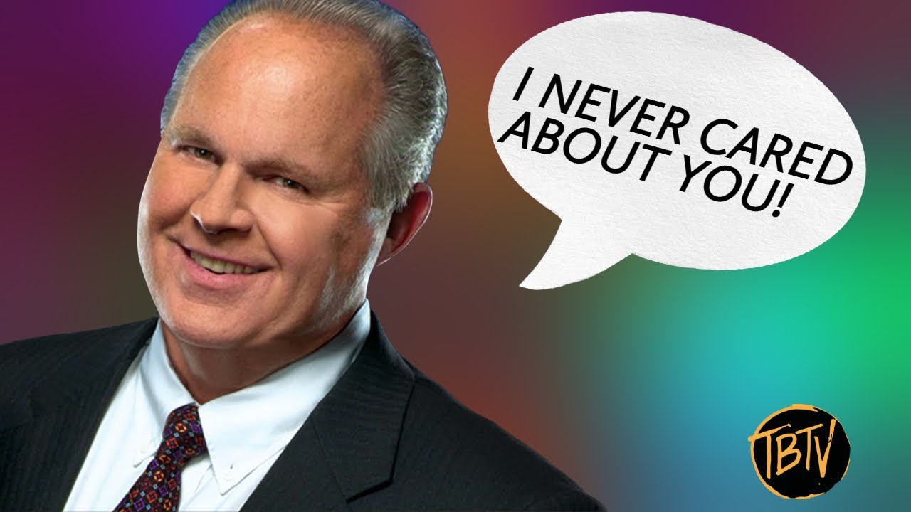 Rush Limbaugh Didn't Care About His Listeners