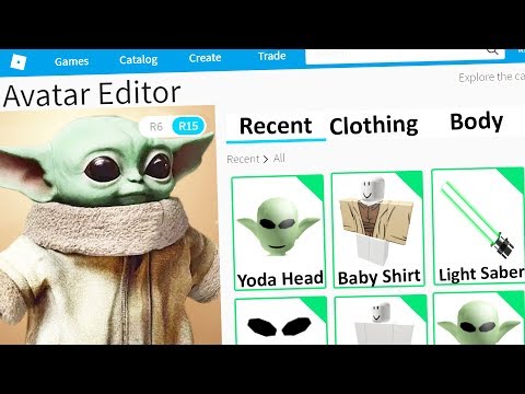 Making Baby Yoda A Roblox Account Youtube