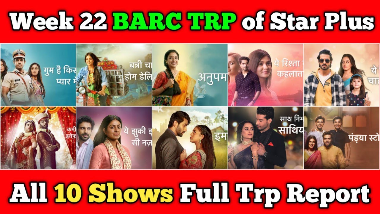Star Plus Barc Trp Report of Week 22 : All 10 Shows Full Trp Report