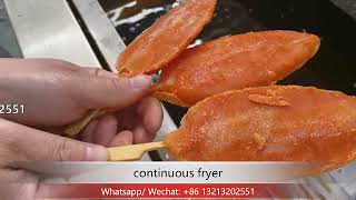 chicken tenders strips frying machine chicken nuggets conveyor fryer chicken frying production line