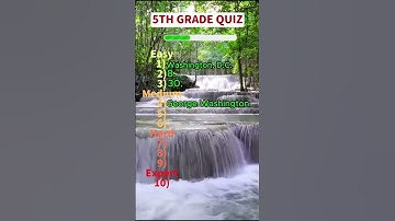 Are you smarter than a 5th grader?