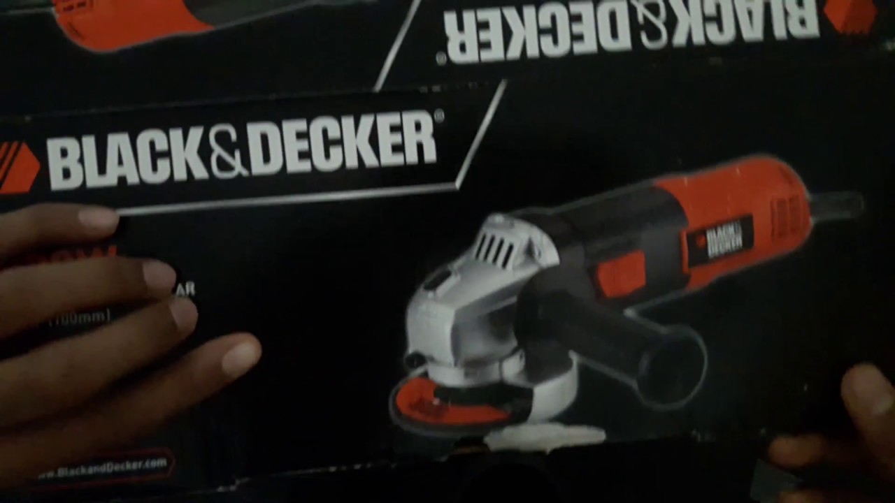 UNBOXING new black and Decker angle grinder YouTube