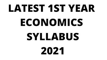 TS INTER 1ST YEAR|ECONOMICS SYLLABUS 2021|LATEST NEW CHAPTERS|INTERMEDIATE SYLLABUS|REDUCED SYLLABUS