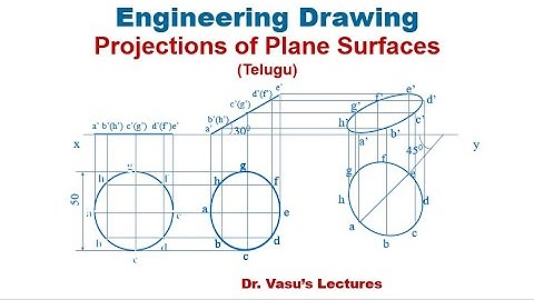 Projections of Planes 4 E  (Telugu) | Circular Planes Inclined to Both Planes | Engineering Drawing
