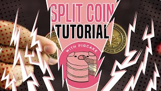 Split a coin in two REVEALED (coin magic tutorial) screenshot 5
