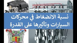 نسبة الانضغاط في محركات السيارات وتاثيرها على قدرة المحرك. Compression ratio (C.R.)