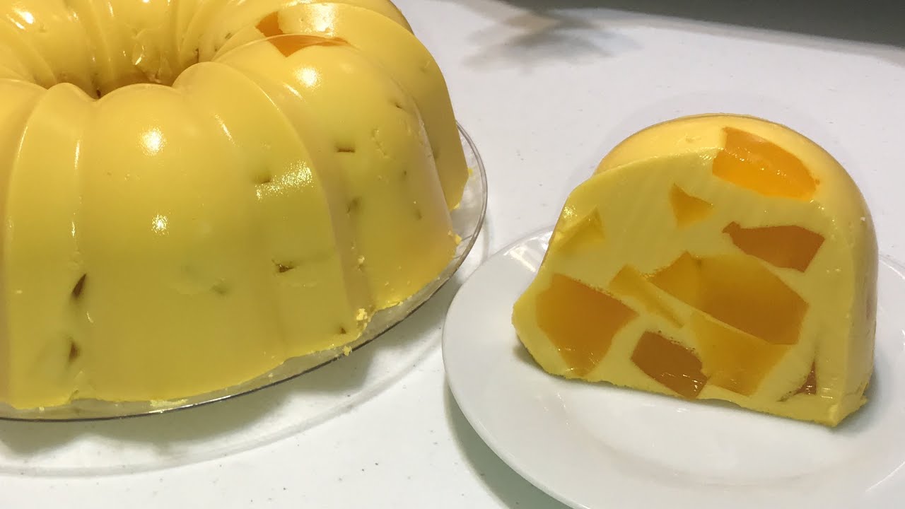 Gelatina De Mango 🥭 2 Ingredientes Cremosa Con Leche Evaporada YouTube