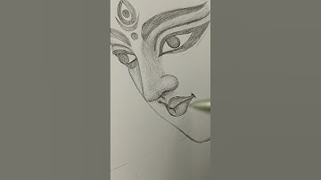 Maa Durga Drawing Easy, 🥰#shorts #art #durga #anishart