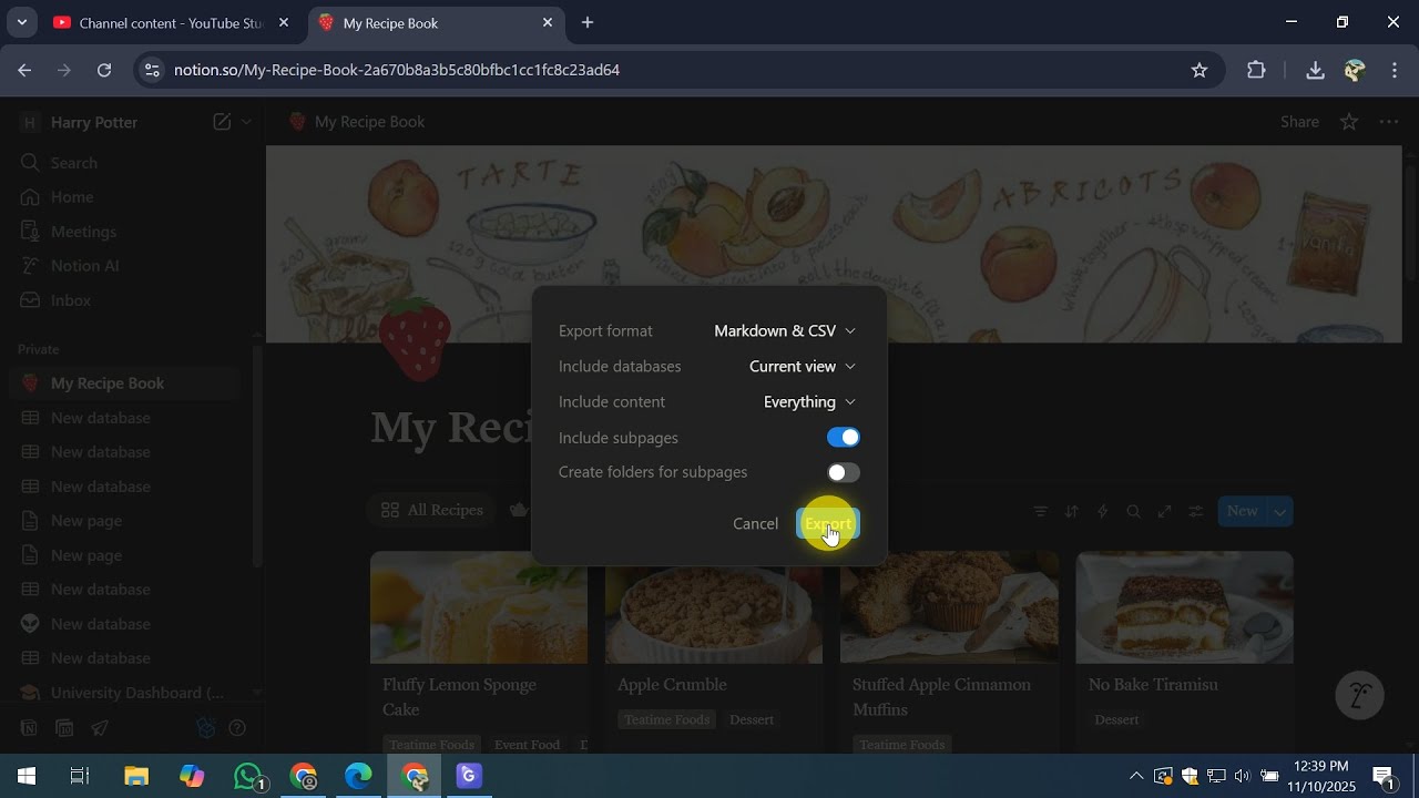 How To Export Template From Notion YouTube