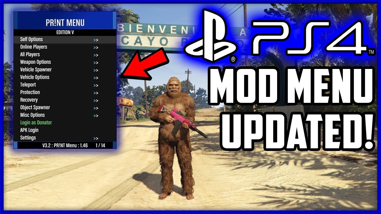Gta 5 How To Install A Mod Menu On Ps4 Patch 1 53 No Jailbreak New Tutorial 2021 Youtube