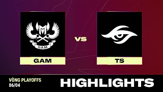 HIGHLIGHT | TS vs GAM | VCS 2024 MÙA XUÂN - Vòng Playoffs | 06.04.2024