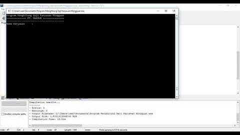 Program Menghitung Gaji Karyawan Mingguan | CPP
