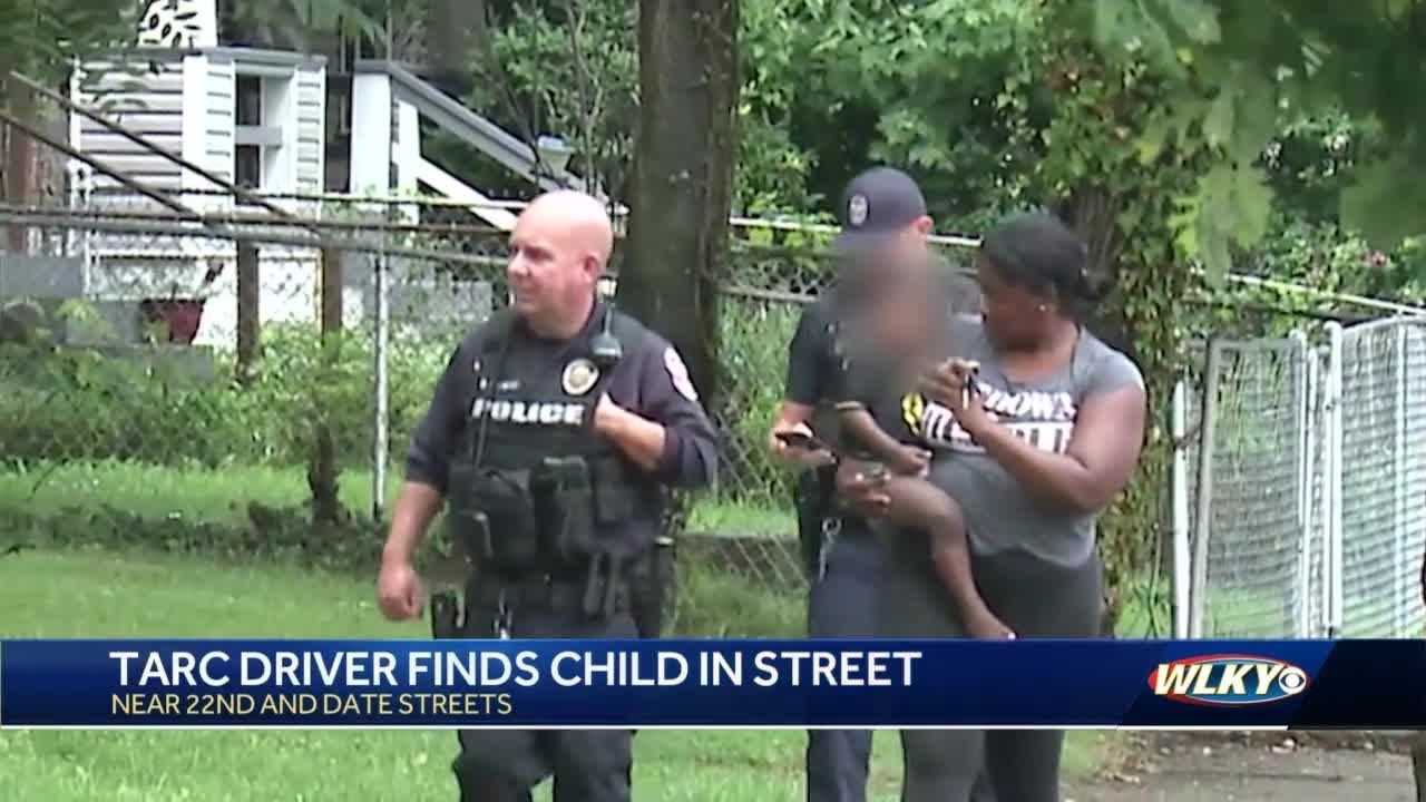 TARC driver finds child wandering alone in west Louisville - YouTube