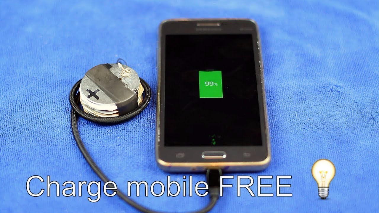 How to Charge mobile using coins Awesome life hack YouTube
