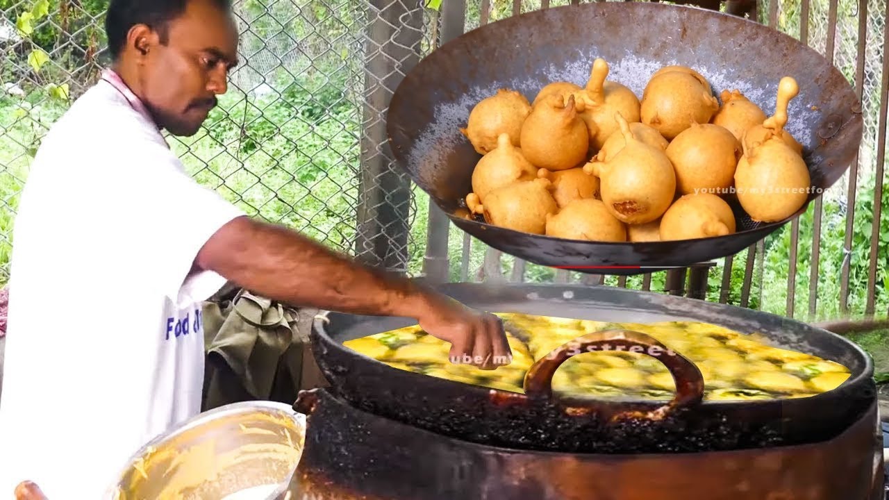 Full Tomato Bajji | Tomato Fitters with Filling Special Masala #Must Watch This | Street Food | STREET FOOD