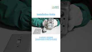 How to assemble the galvanized steel junction box and Toggle switch panel kit