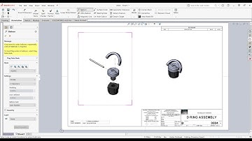 Adding Balloon to the Assembly Drawing