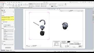 Adding Balloon to the Assembly Drawing