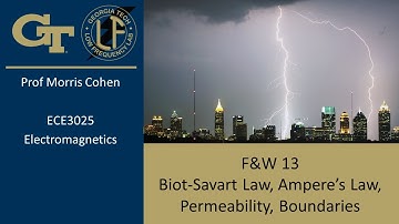 Electromagnetics for Engineers Lecture 24 Biot-savart, Ampere Law, permeability, boundaries (Part B)
