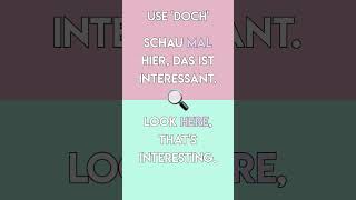 German Modal Particle 'Doch' Explained in 60 Seconds (A2-B1)