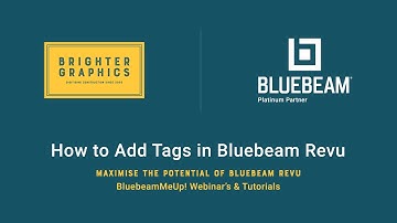 How to Add Tags in Bluebeam Revu by Brighter Graphics