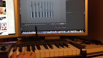 Brograph Experiment 002 - Midi controlled Mograph Balls via GripTools