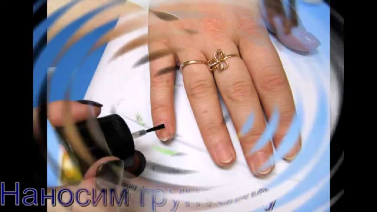 Арочное моделирование ногтей \"Квадрат\" - YouTube