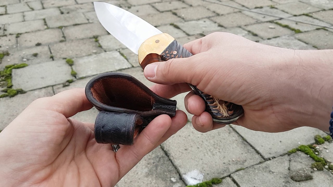 Leather Knife Sheath ( teaca din piele pentru cutit )