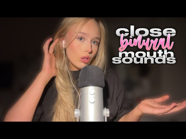 ASMR unpredictable mouth sounds ~ close binural at 100% sensitivity ⚠️