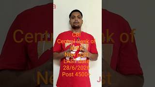 🏦👍🏻Central Bank of India👍🏻👌🏻 Apprentice Recruitment 2026#bank #cbi #new #post #latestnews#motivation