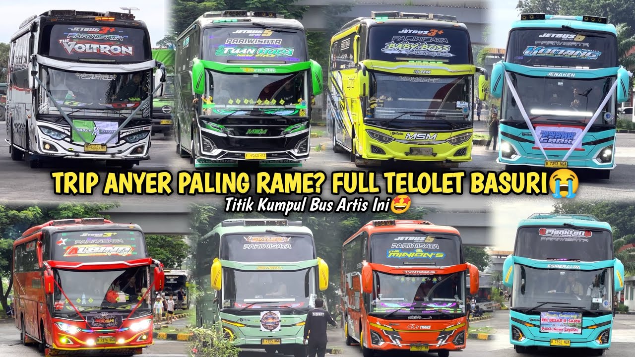 RAME FULL BUS TELOLET BASURI🥳 Hunting Di Rest Area KM 68 👏