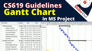 How to make Gantt chart in MS Project | SRS Document | CS619 Guidelines || SkillsHour
