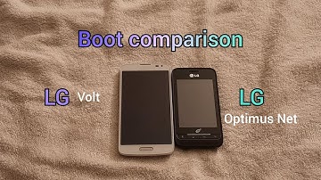 LG Volt vs LG Optimus Net boot comparison and shutdown
