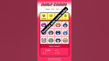 Tomarket daily combo today | 7nov Tomarket daily combo | #shorts #tending #virelshorts #coment