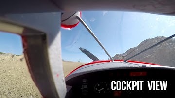 E-Flite Maule M7 valley tour cockpit view