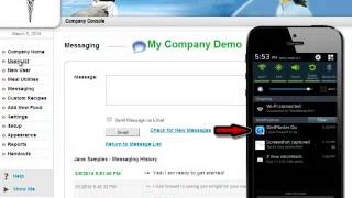 DietMaster Web & Go Mobile Messaging Platform