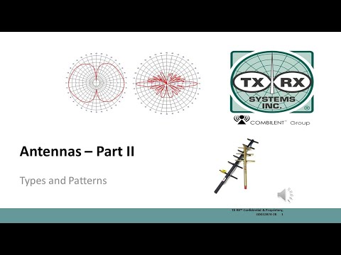 Antennas Part II - Types and Patterns - video from TX RX Systems