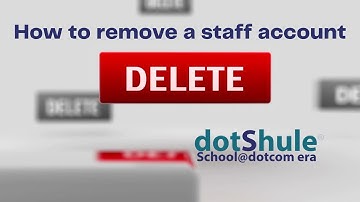 dotShule - Removing a wrong staff account