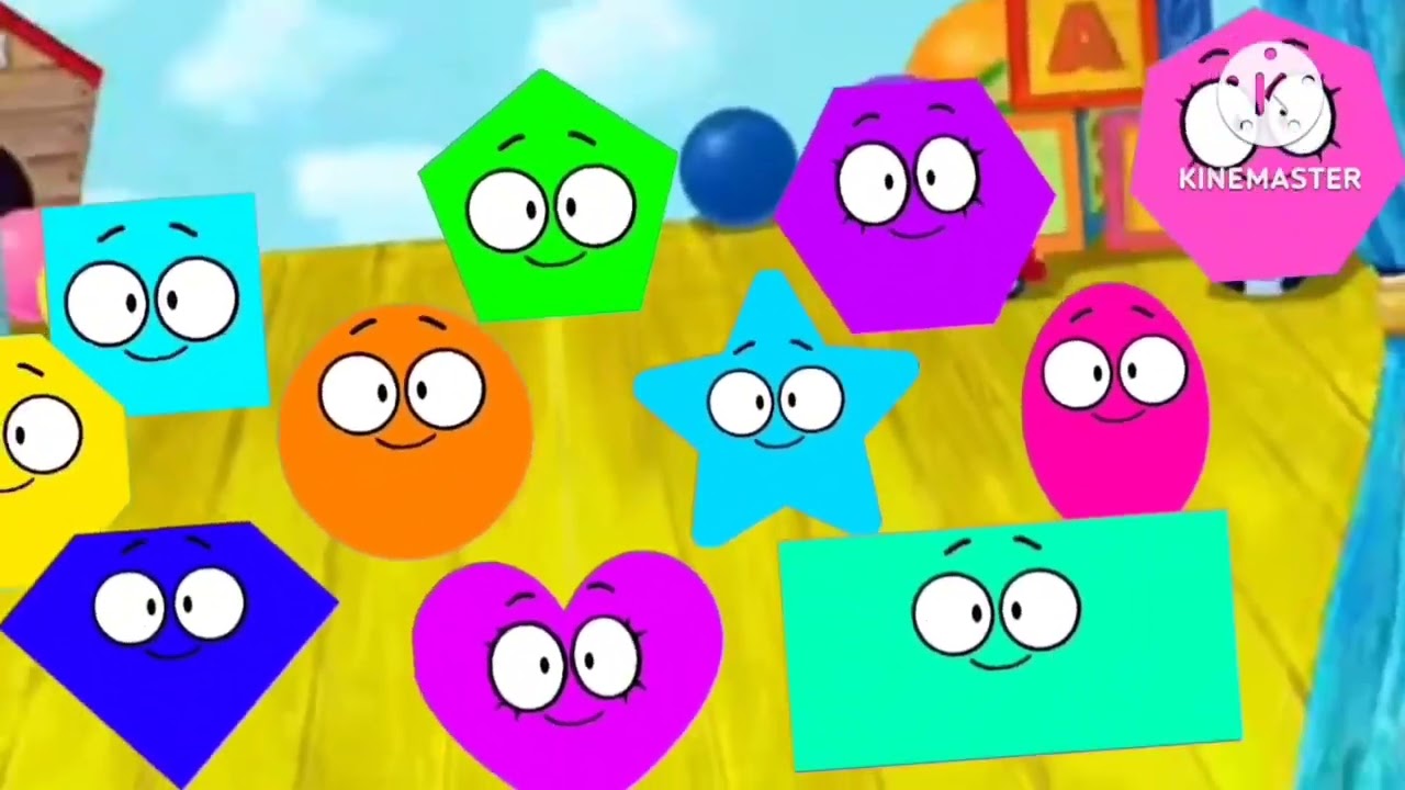 The Shapes Song! | Nursery rhymes for Kids | Jellybug