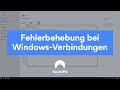 NordVPN |  Fehlerbehebung bei Windows-Verbindungen