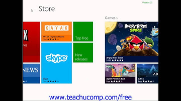 Windows 8 Tutorial Downloading Apps from the Windows Store Microsoft Training Lesson 6.1