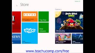 Windows 8 Tutorial Downloading Apps from the Windows Store Microsoft Training Lesson 6.1