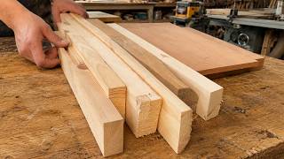 I Turned 3 Worthless Wood Scraps Into a Genius Folding Table!