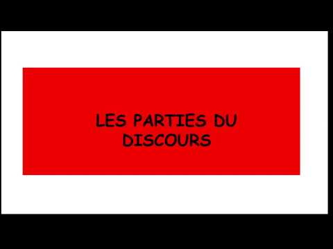 Vidéo: Quelle partie du discours est profanée ?