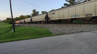 Erie Heritage Unit 1068 on NS Grain Train 50A at Somerset KY 07/16/2022