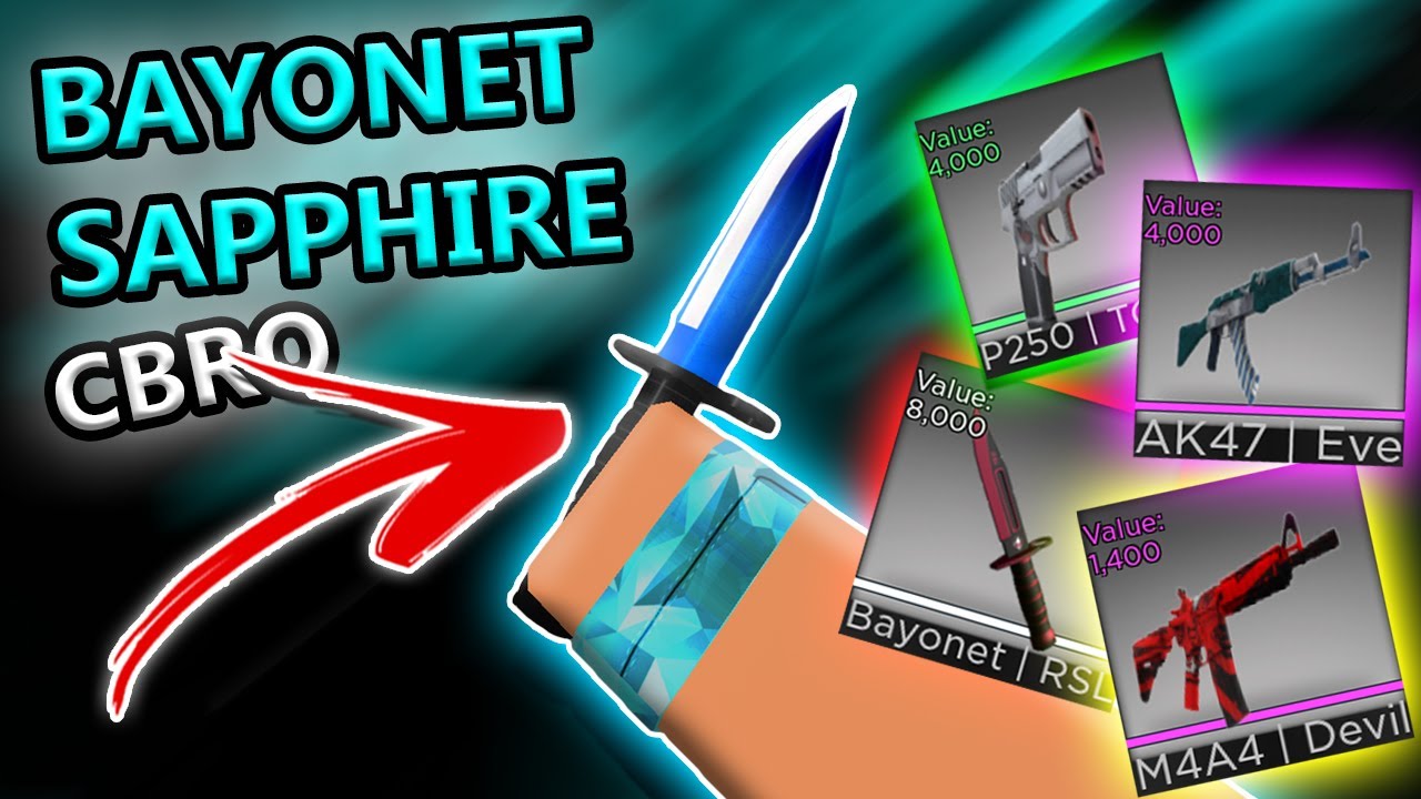 Counter Blox Trading Bayonet Sapphire ROBLOX YouTube 